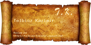 Telbisz Kazimir névjegykártya